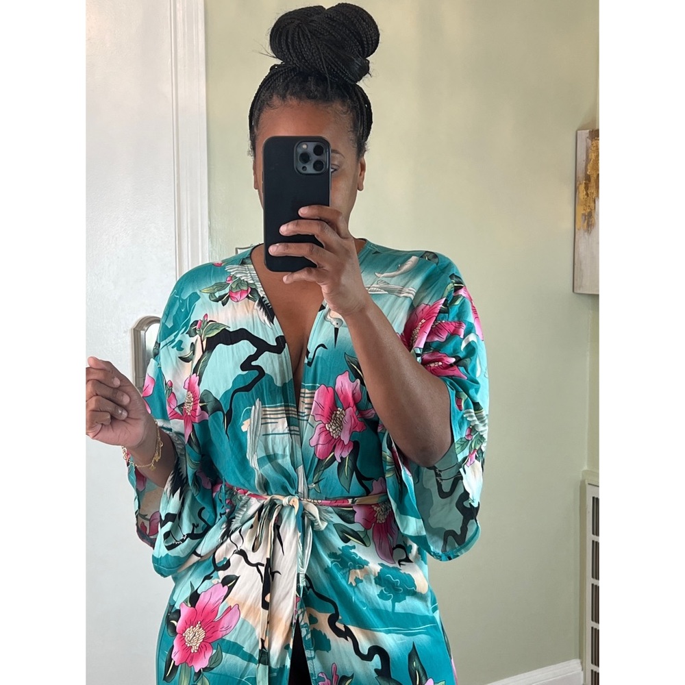 🌹MALDIVES - Flower Garden Cardigan in Mint - Picture 3 of 9